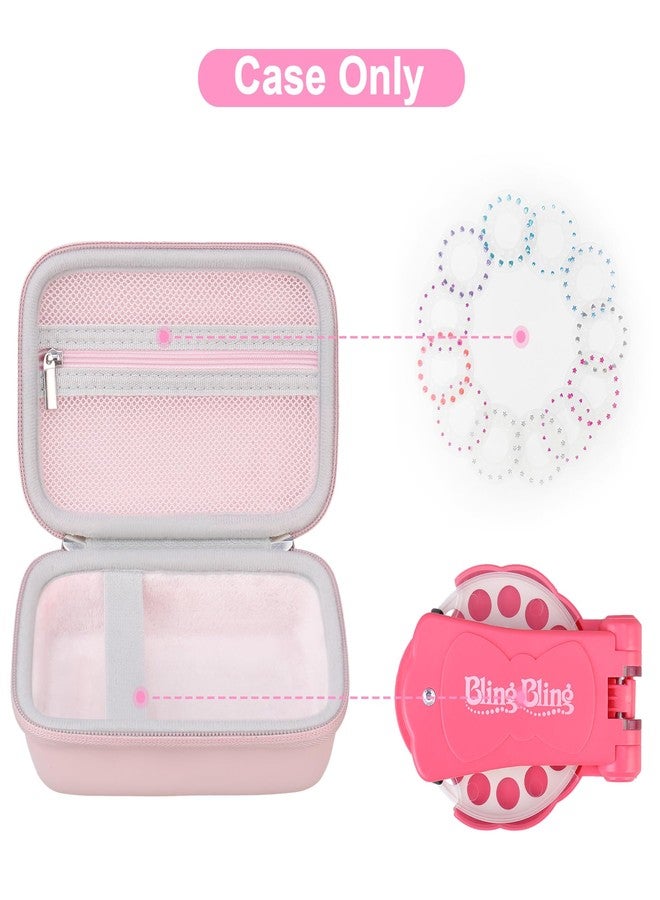Canboc Carrying Case for Blinger Diamond Starter Kit, Blinger Sparkle Collection Box, Mesh Pocket fit Accessories,Pink (Case Only) - Image 2